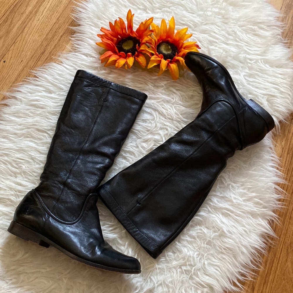🌺FRYE CINDY SLOUCH LEATHER BOOTS 🌺